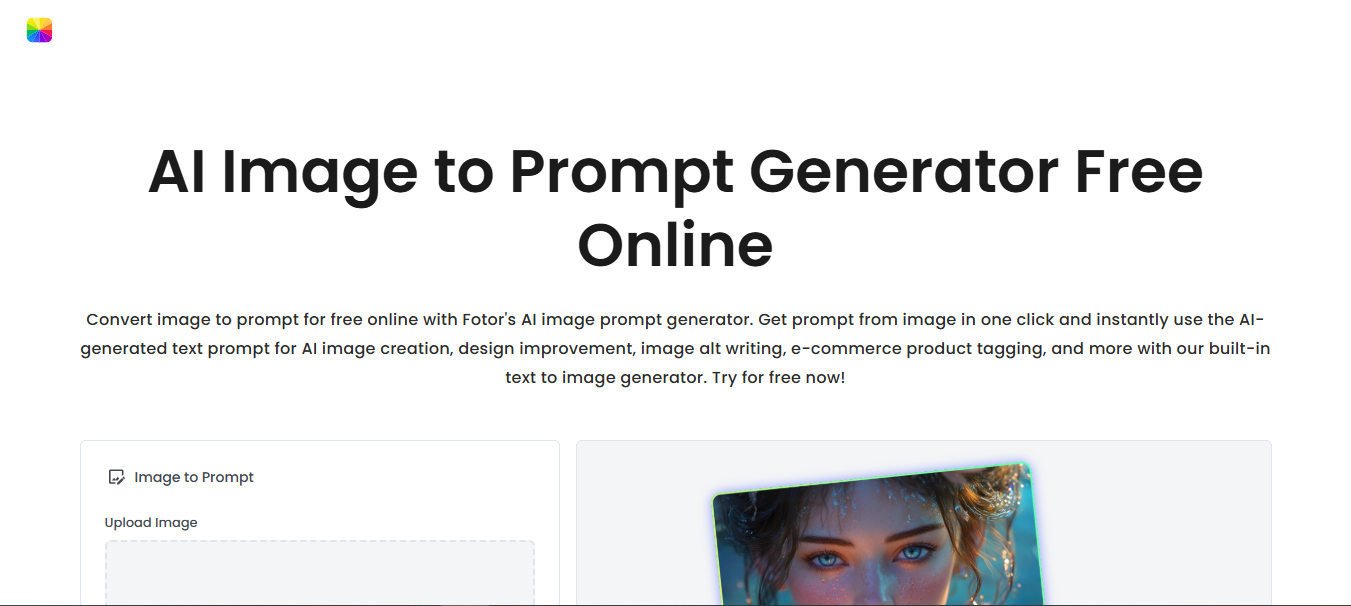 Fotor landing page