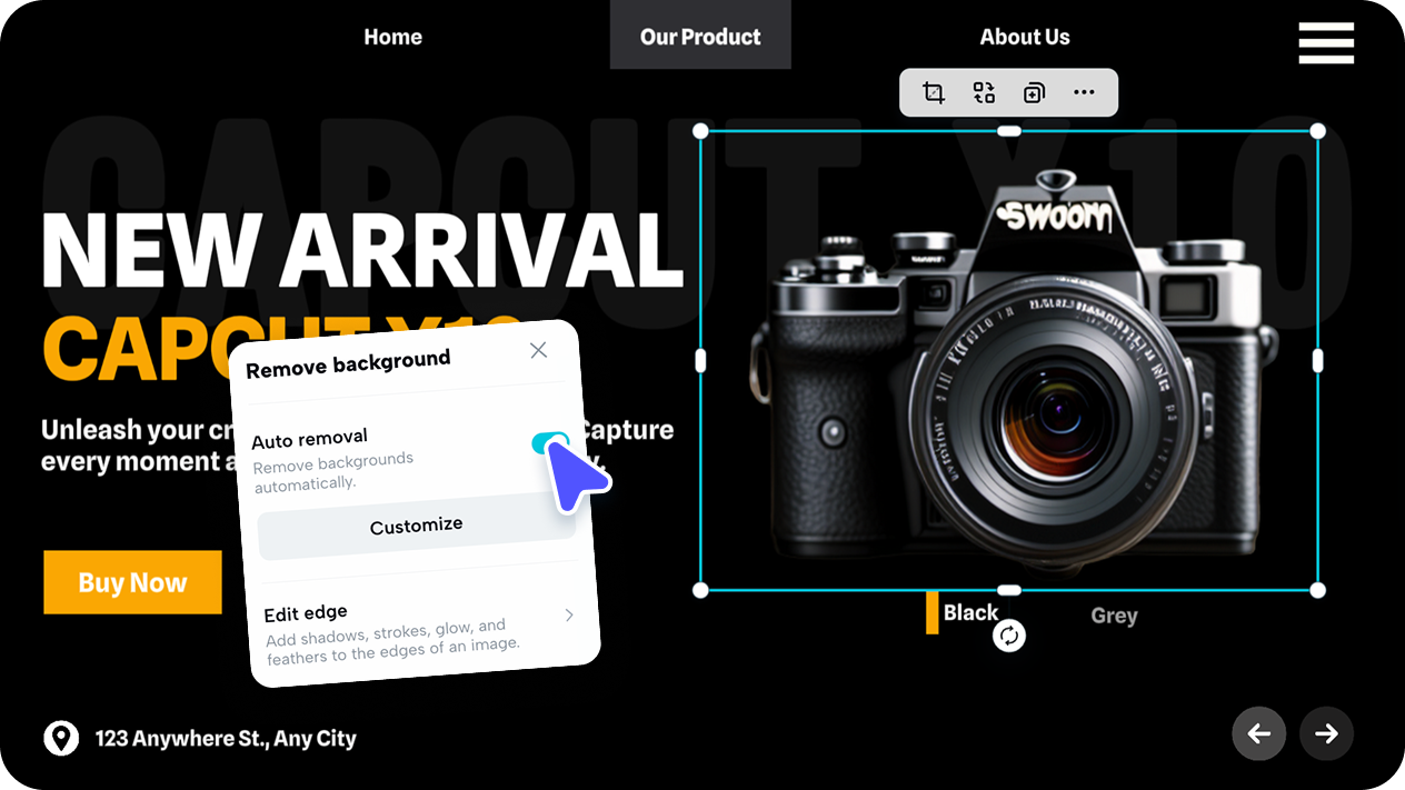 AI background removal, color fix & upscaling