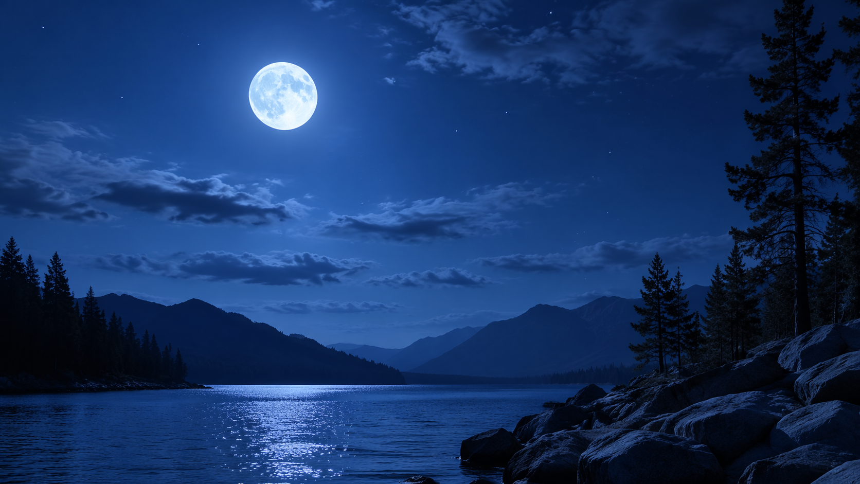 Dreamina dodaj księżyc do zdjęcia: Blue night sky edit