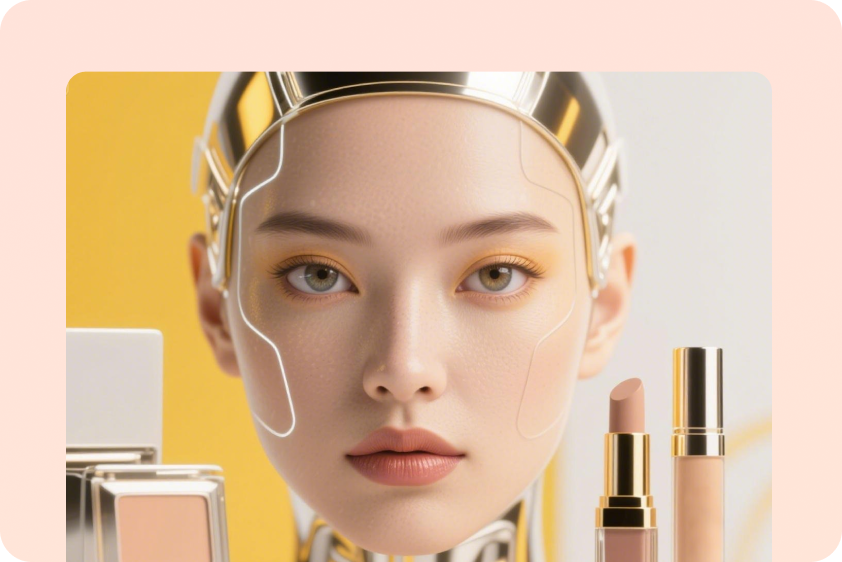 Generador de rostros AI para cosméticos