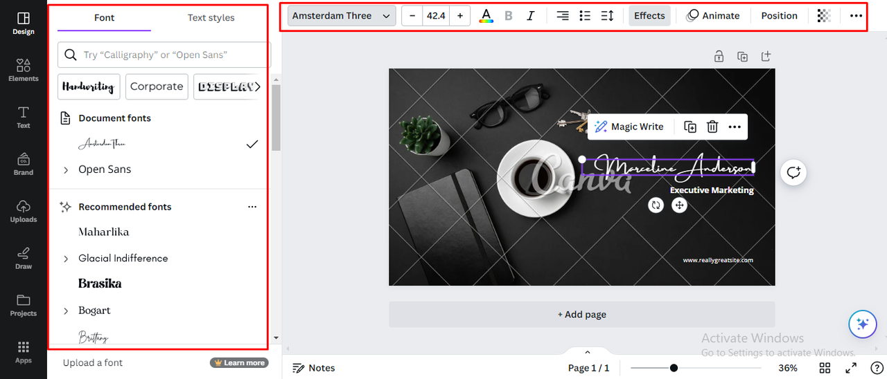 edit the image