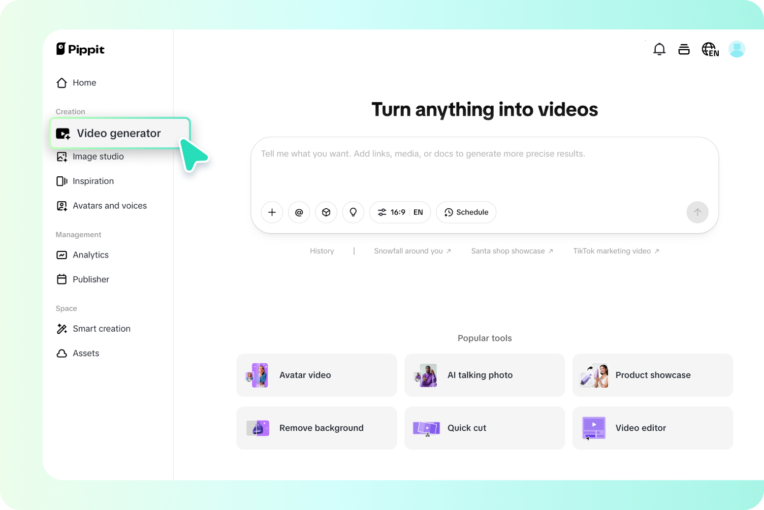  Opening AI video generator