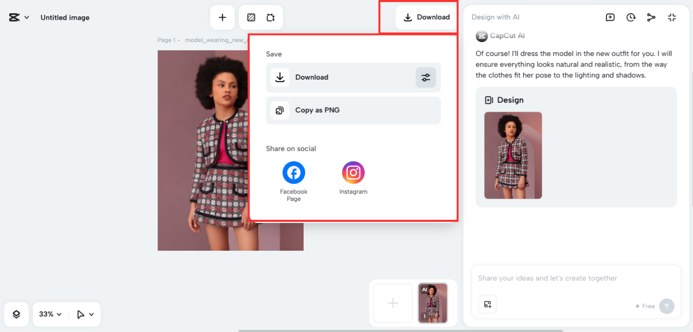 Download en deel jouw modecontent
