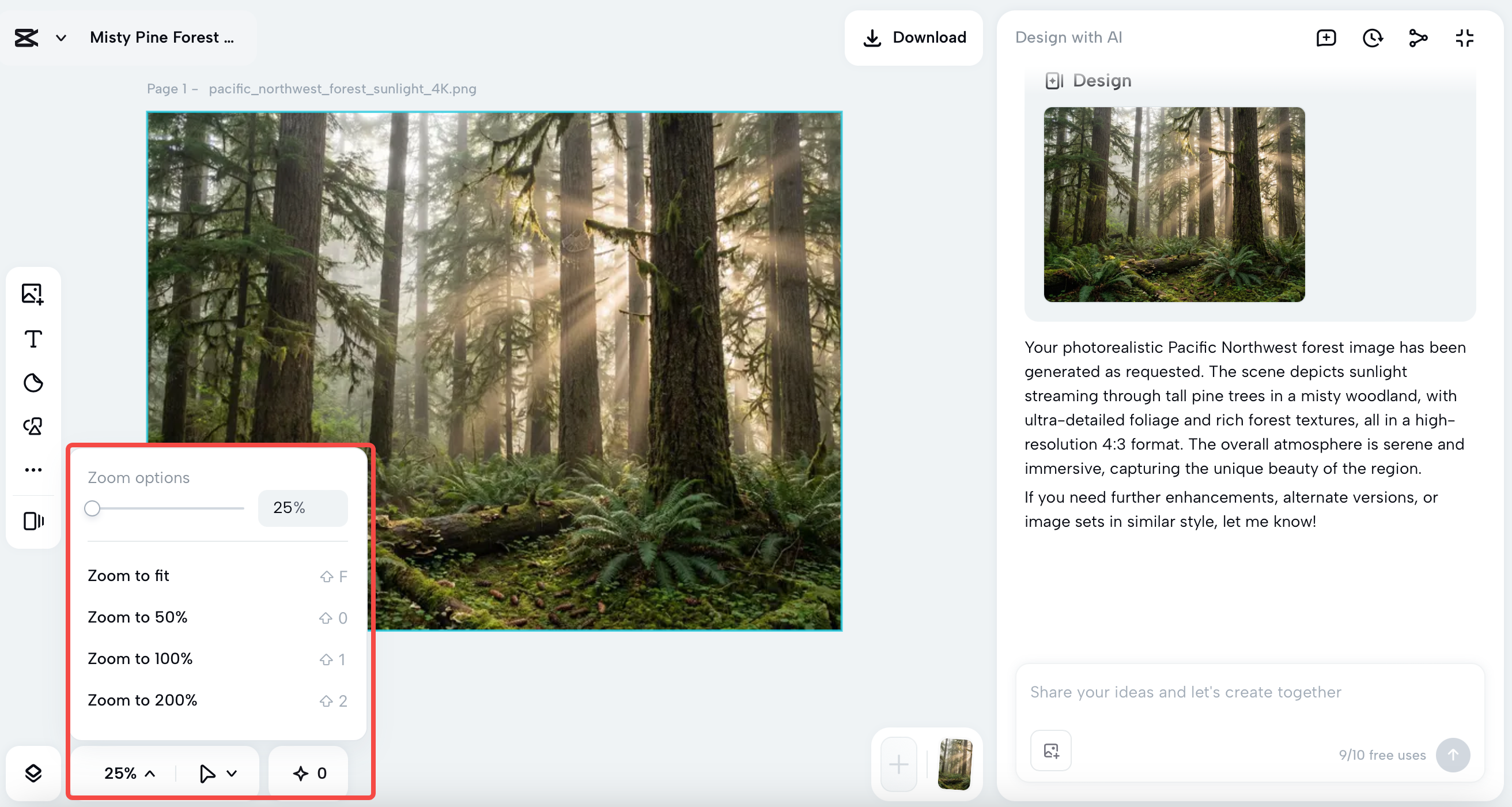 Select an appropriate display size