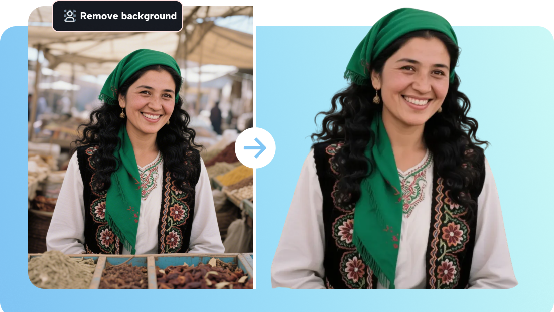 AIによる背景除去ツール