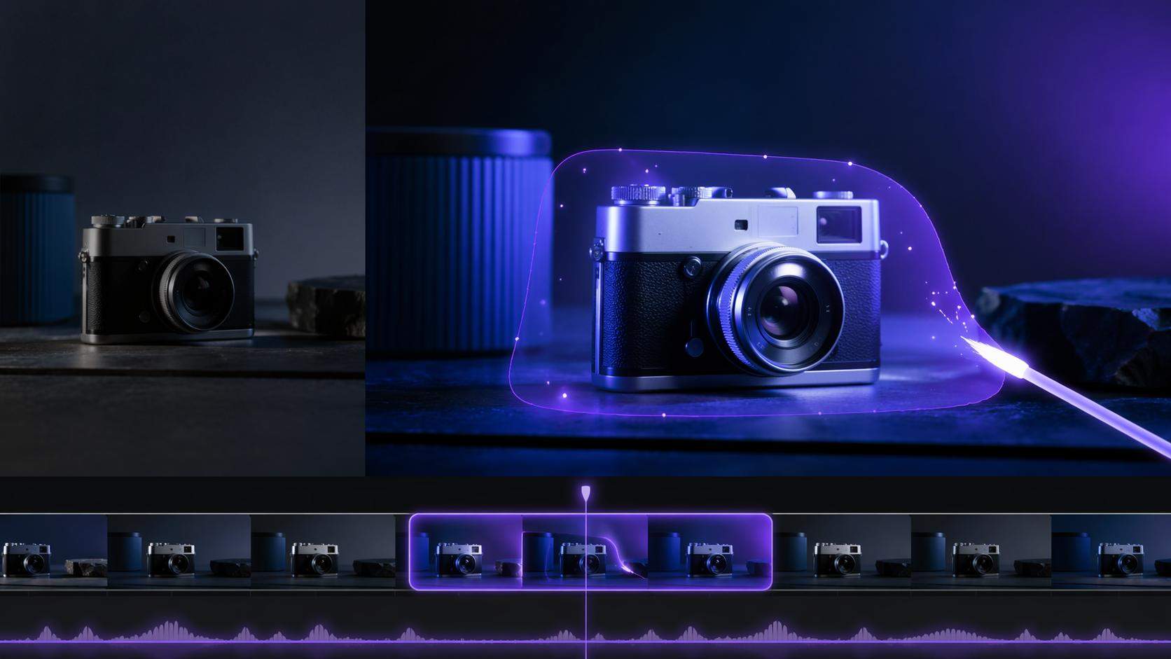 AI Product Video Editing mobiler Held
