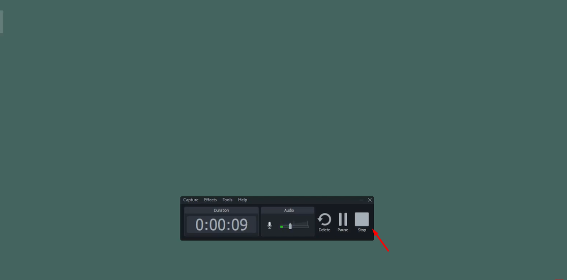 Saving the recording on your device on Camtasia studio software