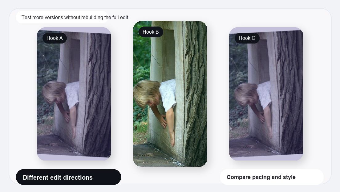 Before And After Transformation Video Maker realistic image for test more versions without rebuilding the full edit