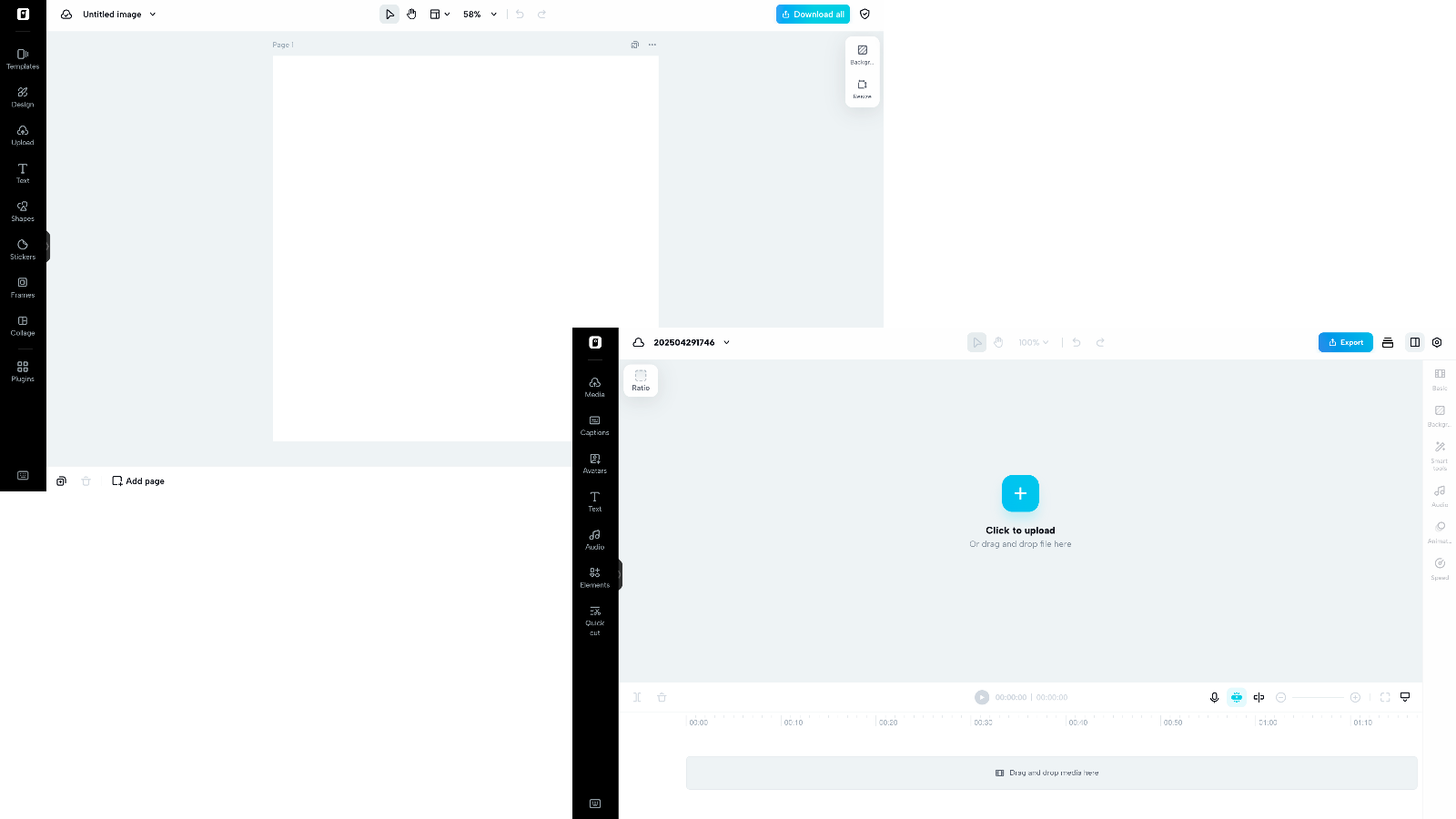 Espaço robusto de edição de vídeo e imagem