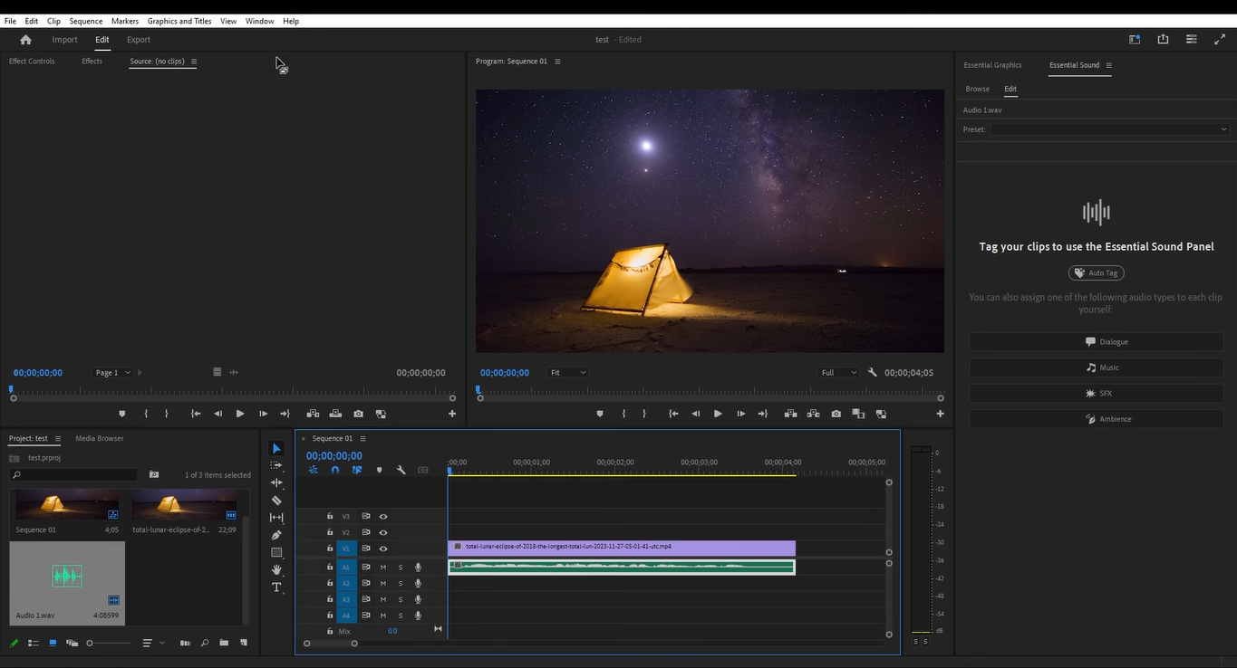 Interfejs Premiere Pro