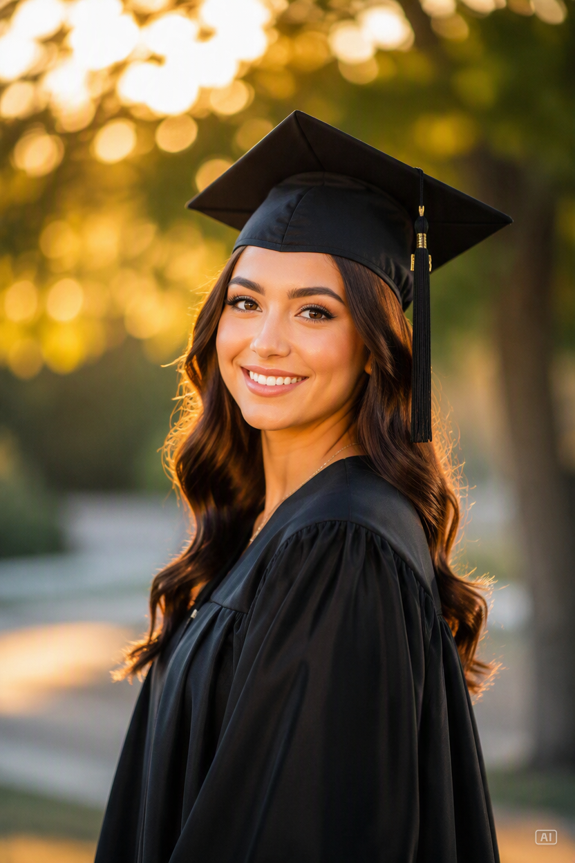 Yearbook photo graduation image generated by Pippit