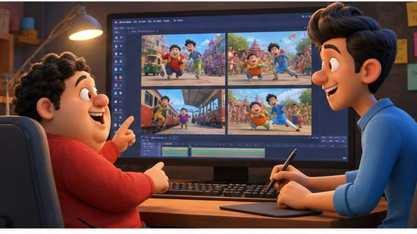 Motu Patlu AI Video Prompt example 6