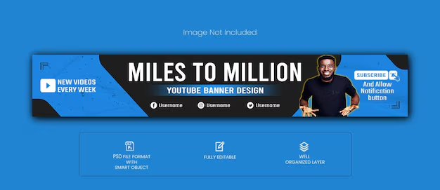YouTube banner with channel logo