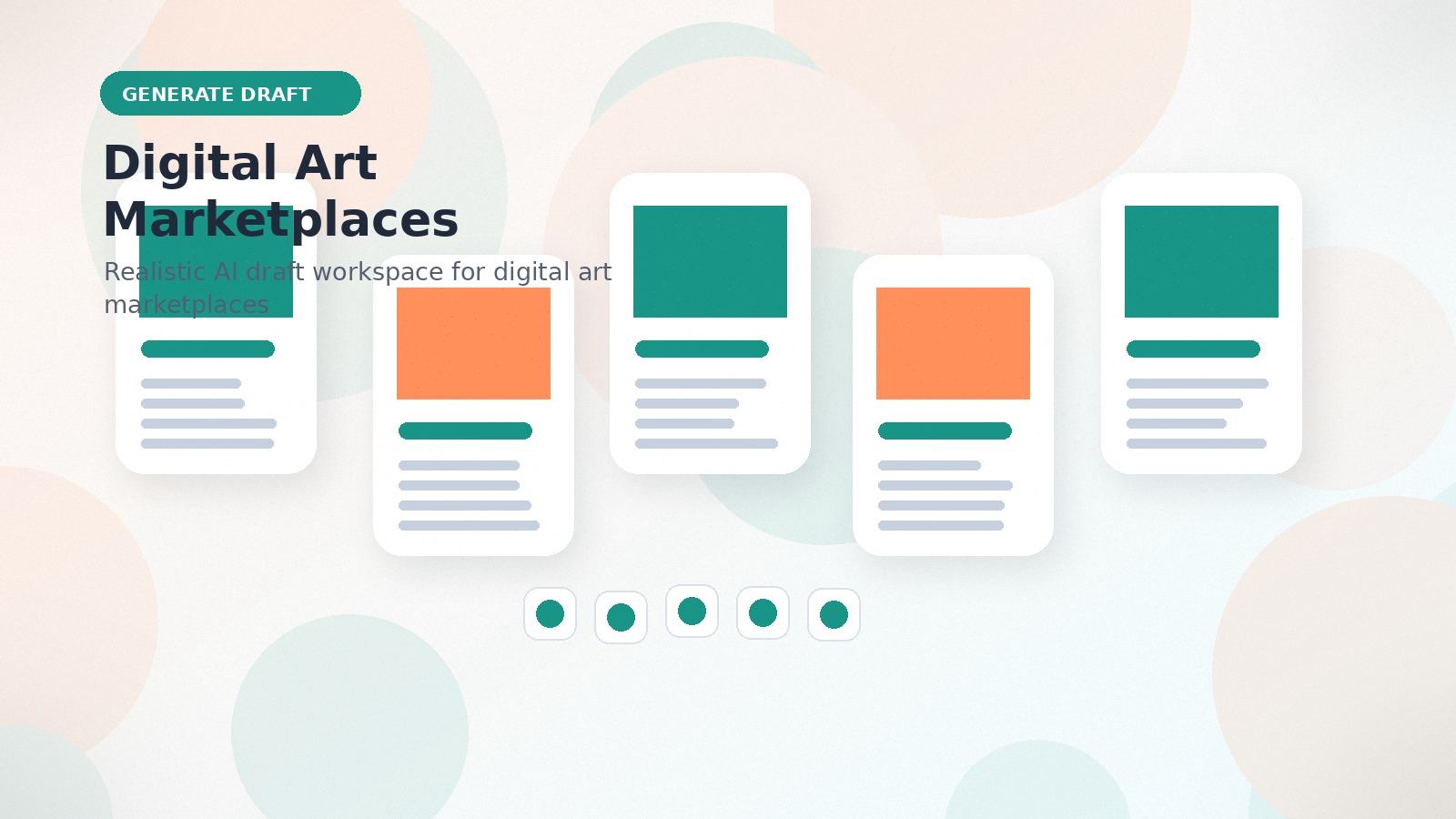 Digital Art Marketplaces realistic generate draft visual for digital art marketplaces