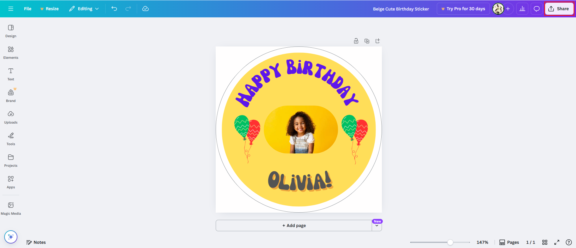 free birthday stickers for WhatsApp