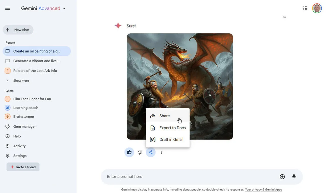 Generación de imágenes con Géminis