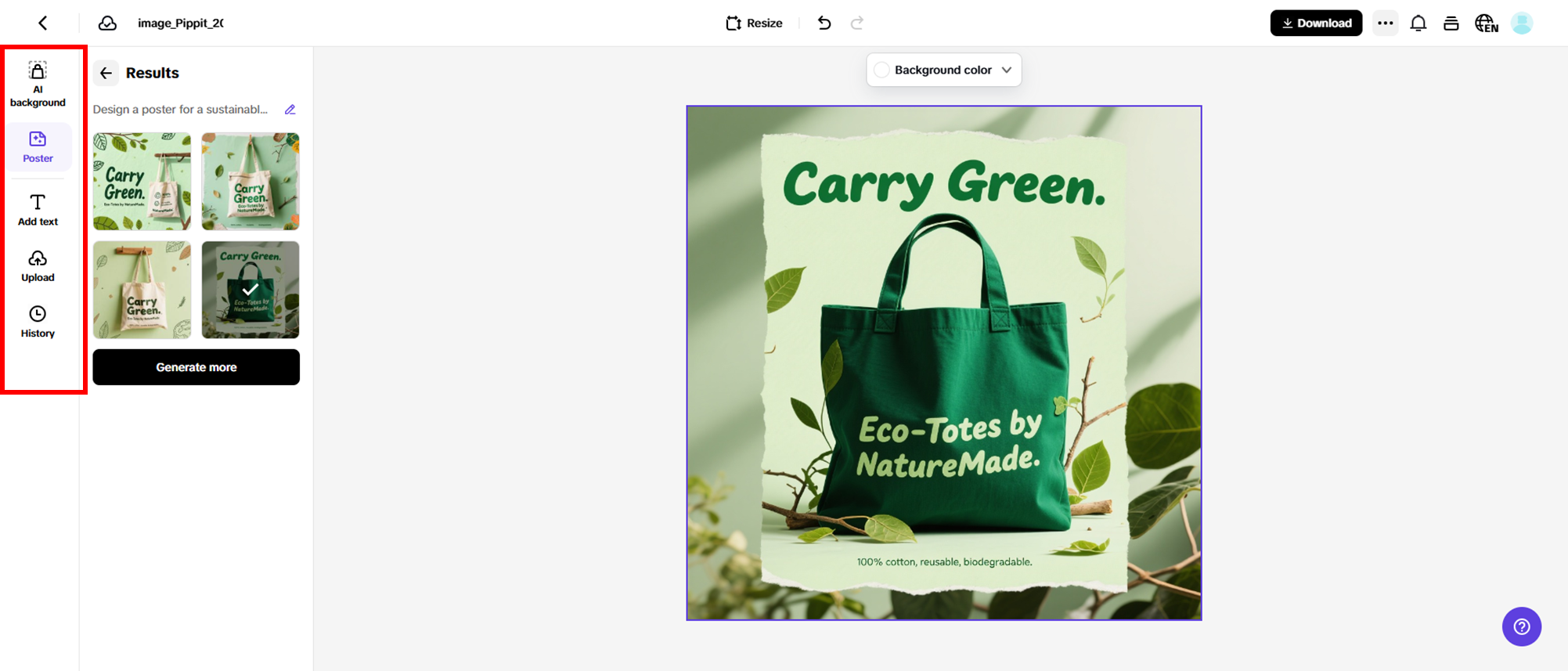 Customize and edit your poster