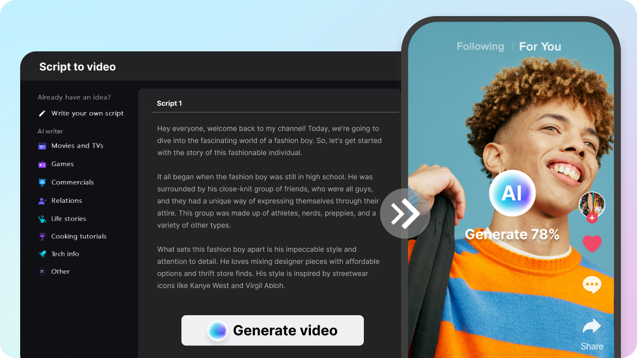 1719481338760 สร้างวิดีโอ TikTok อินเทรนด์ด้วยเครื่องมือ AI