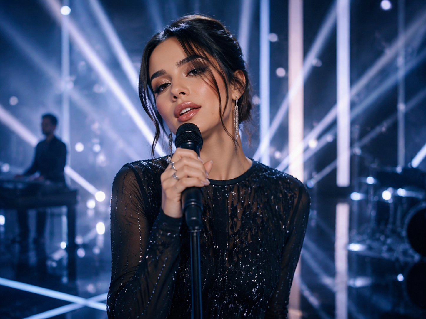 Dreamina cantante lip sync AI prompt esempio 3
