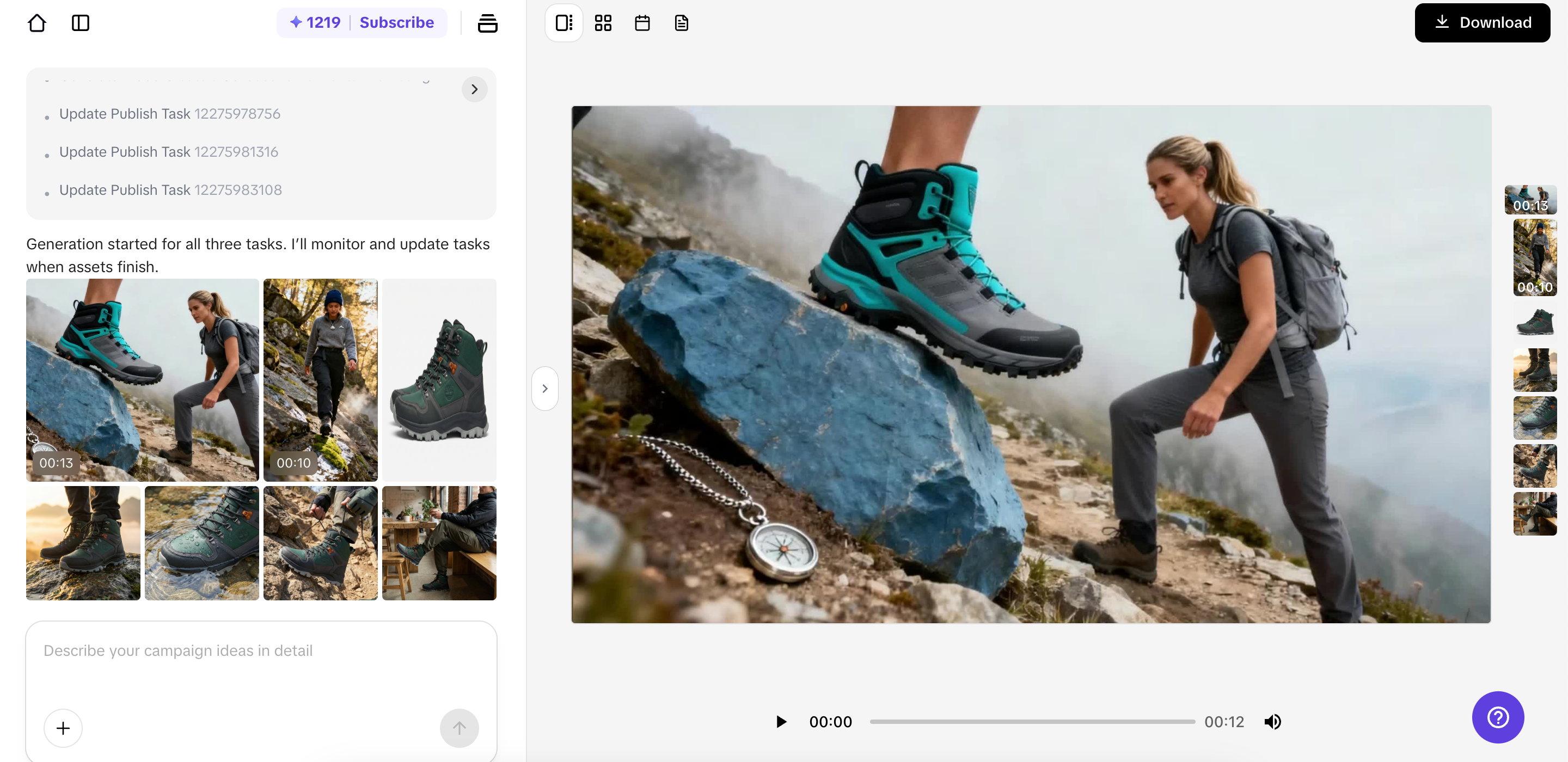 Generate images and videos in seconds