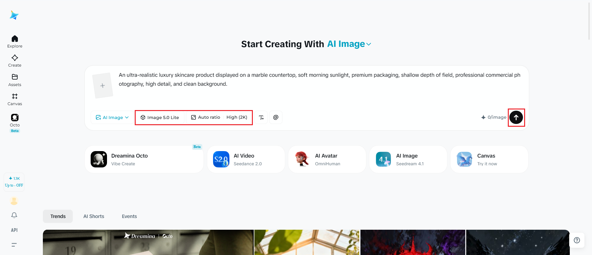 Customize settings and generate