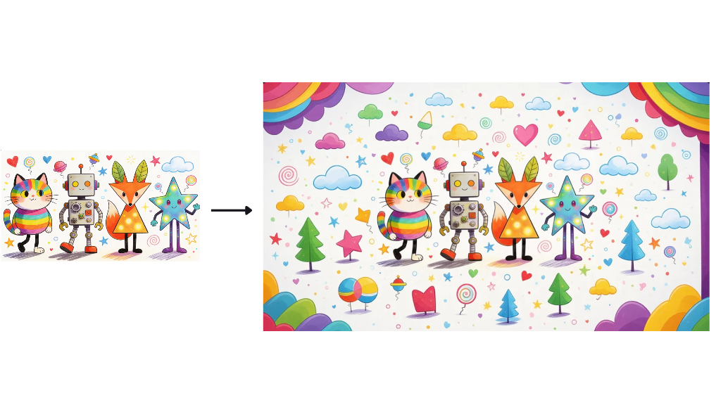Expand feature in Dreamina