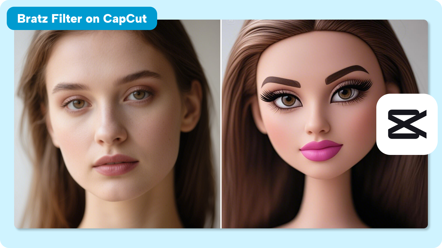 bratz filter på capcut