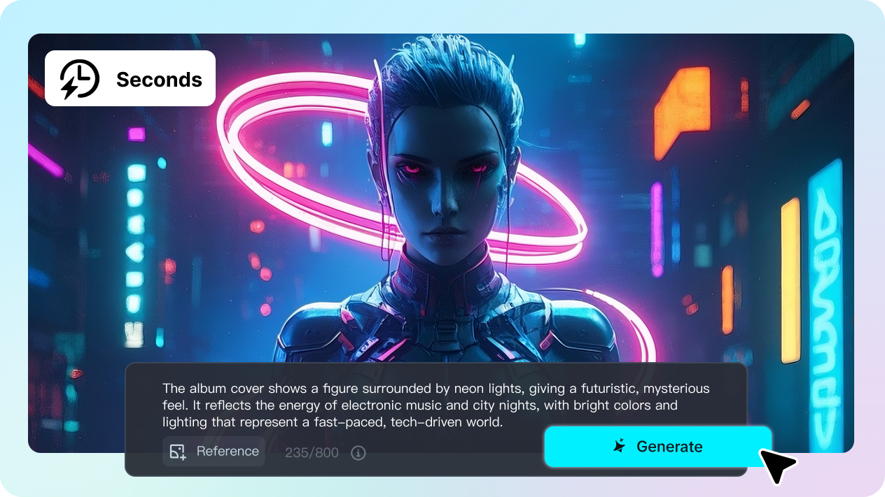 Generar portada de álbum con IA