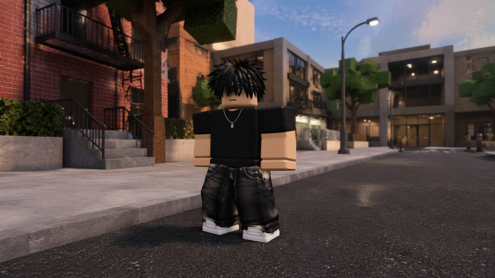 Contoh gesaan penapis Dreamina roblox 3: Watak permainan Streetwear