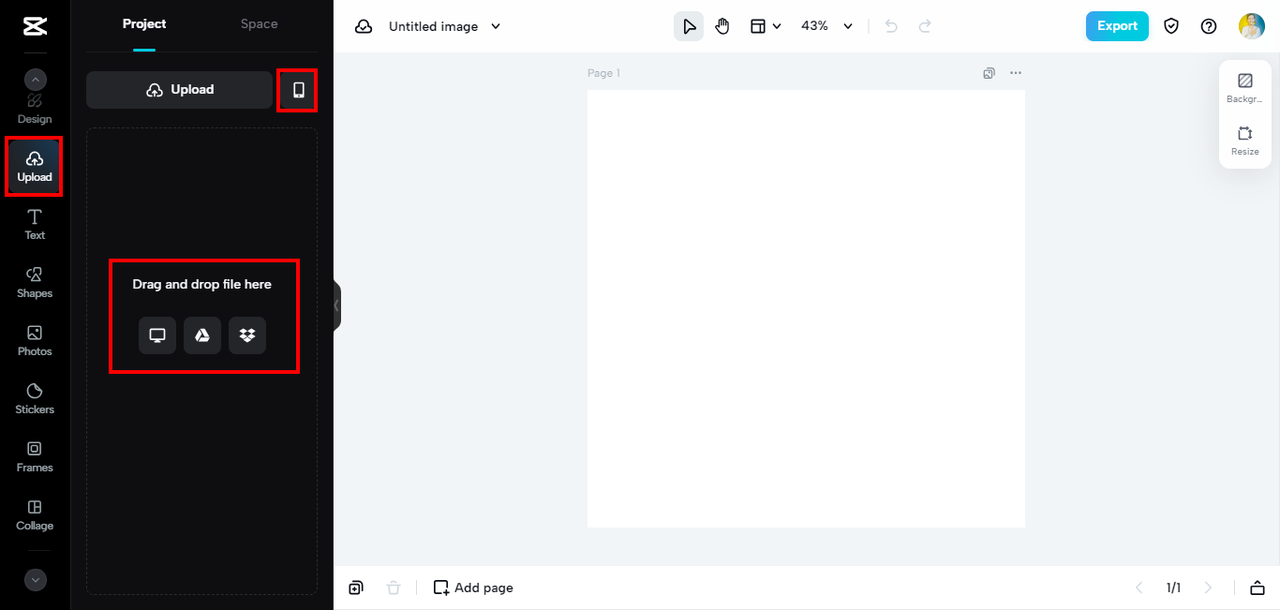 upload jpg file
