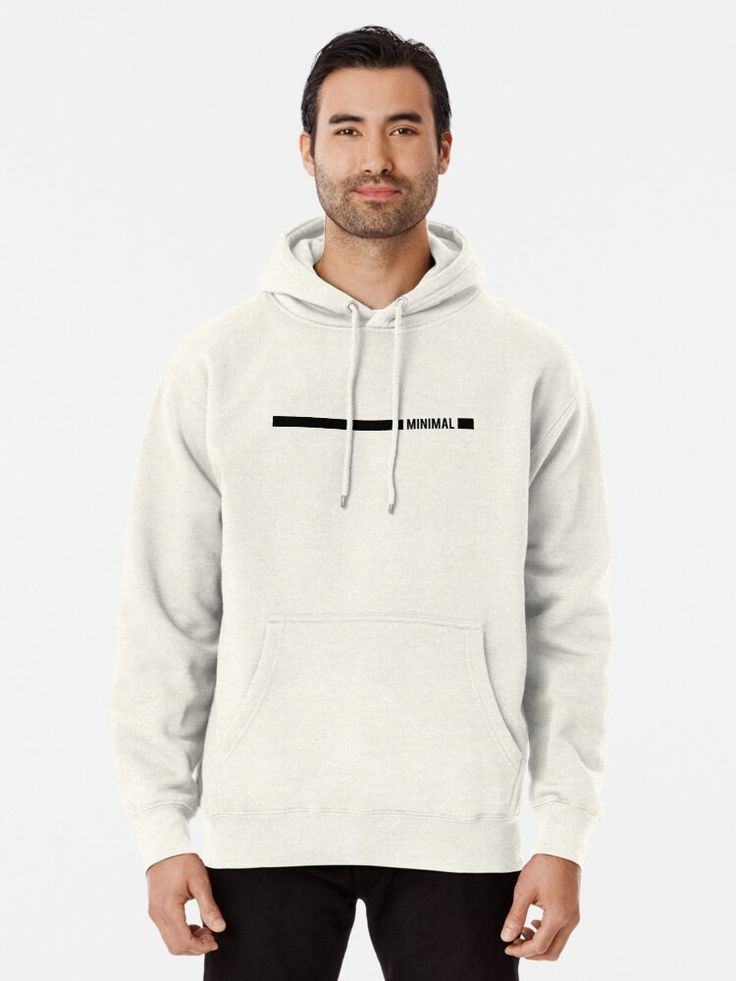 Minimalist typography hoodie