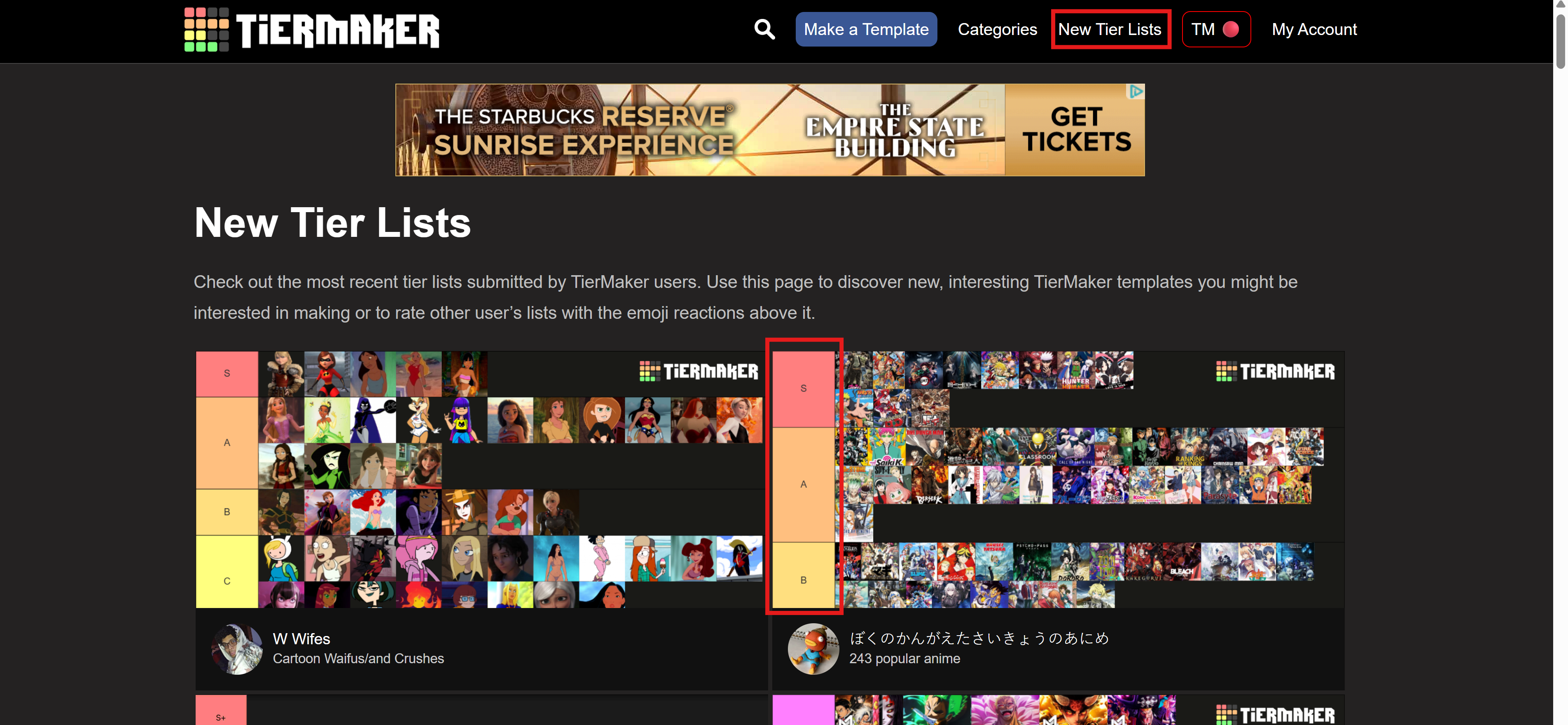 How to make tier list