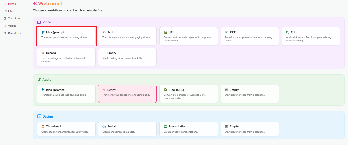 Como criar vídeo a partir de texto