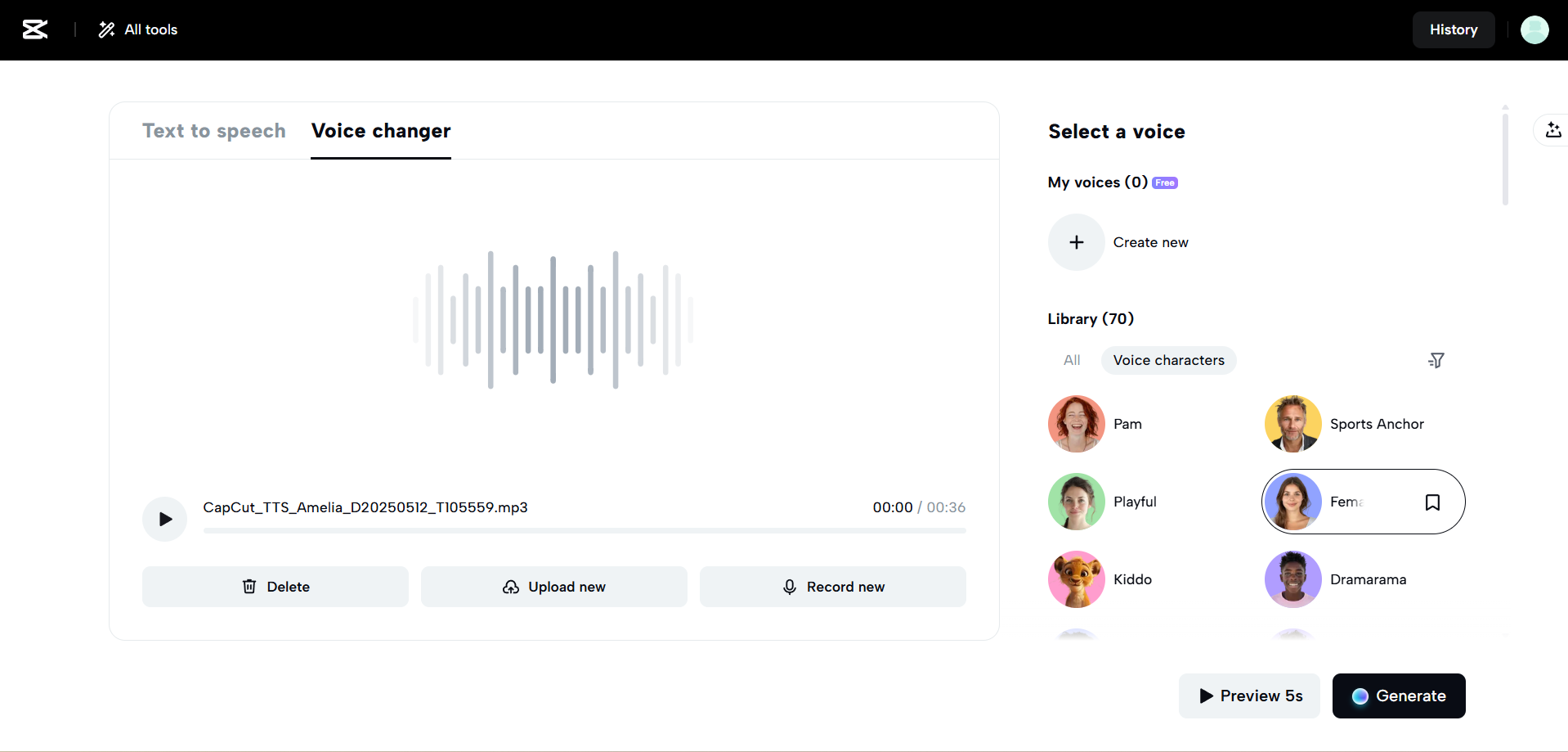 Salida de audio de alta calidad