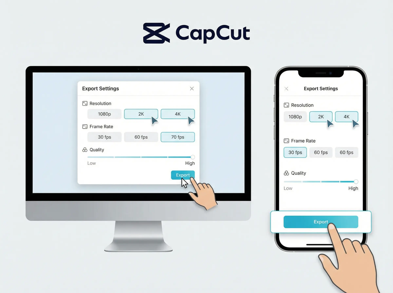 export videos in CapCut