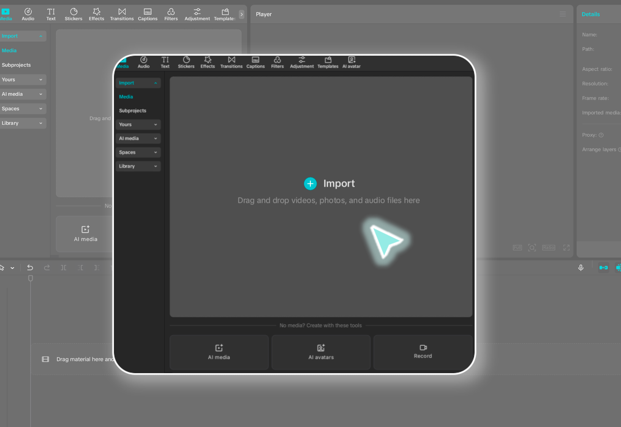 Import your video to CapCut desktop video editor