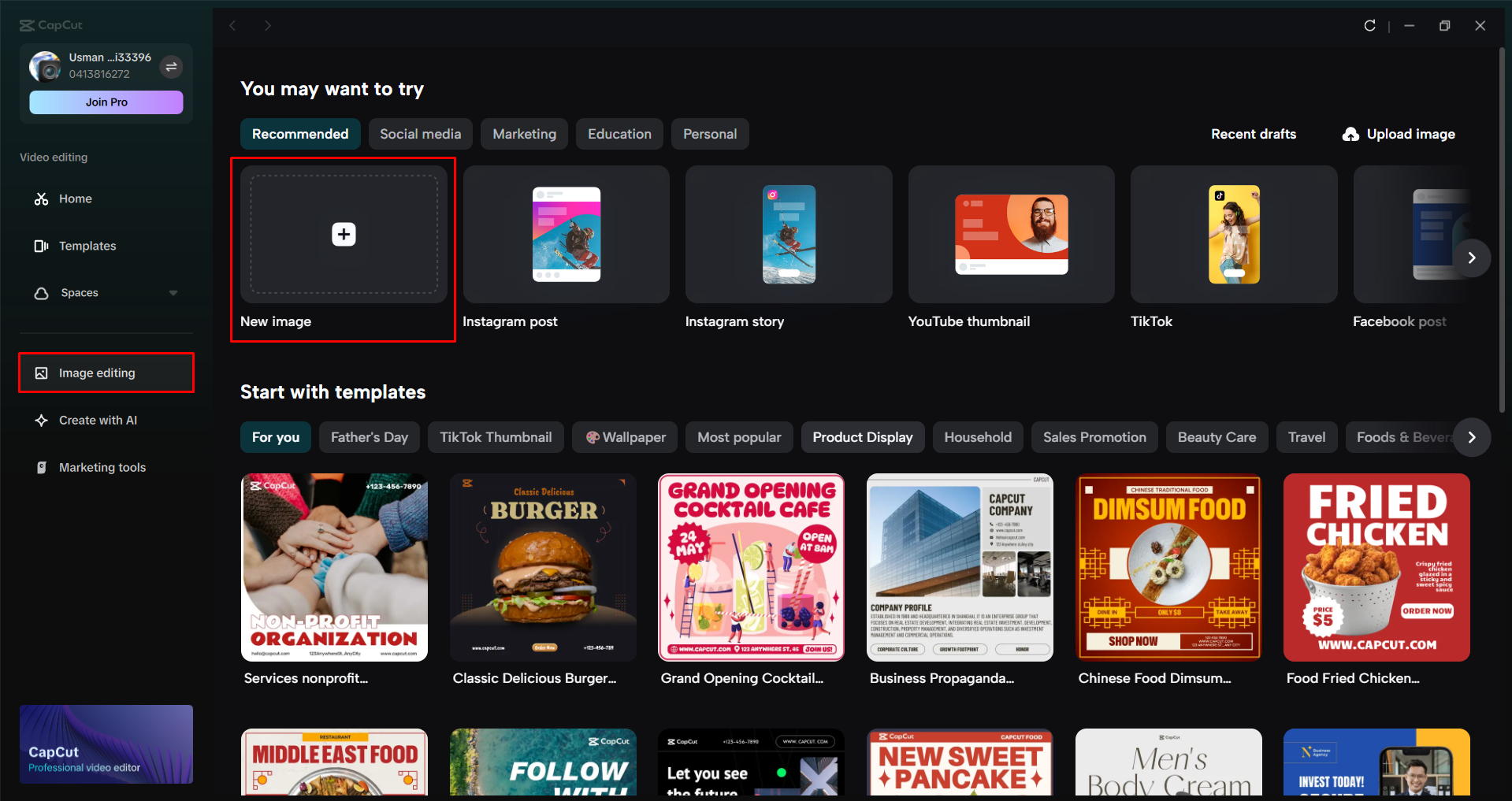 Importieren eines Bildes in den CapCut Desktop-Video-Editor