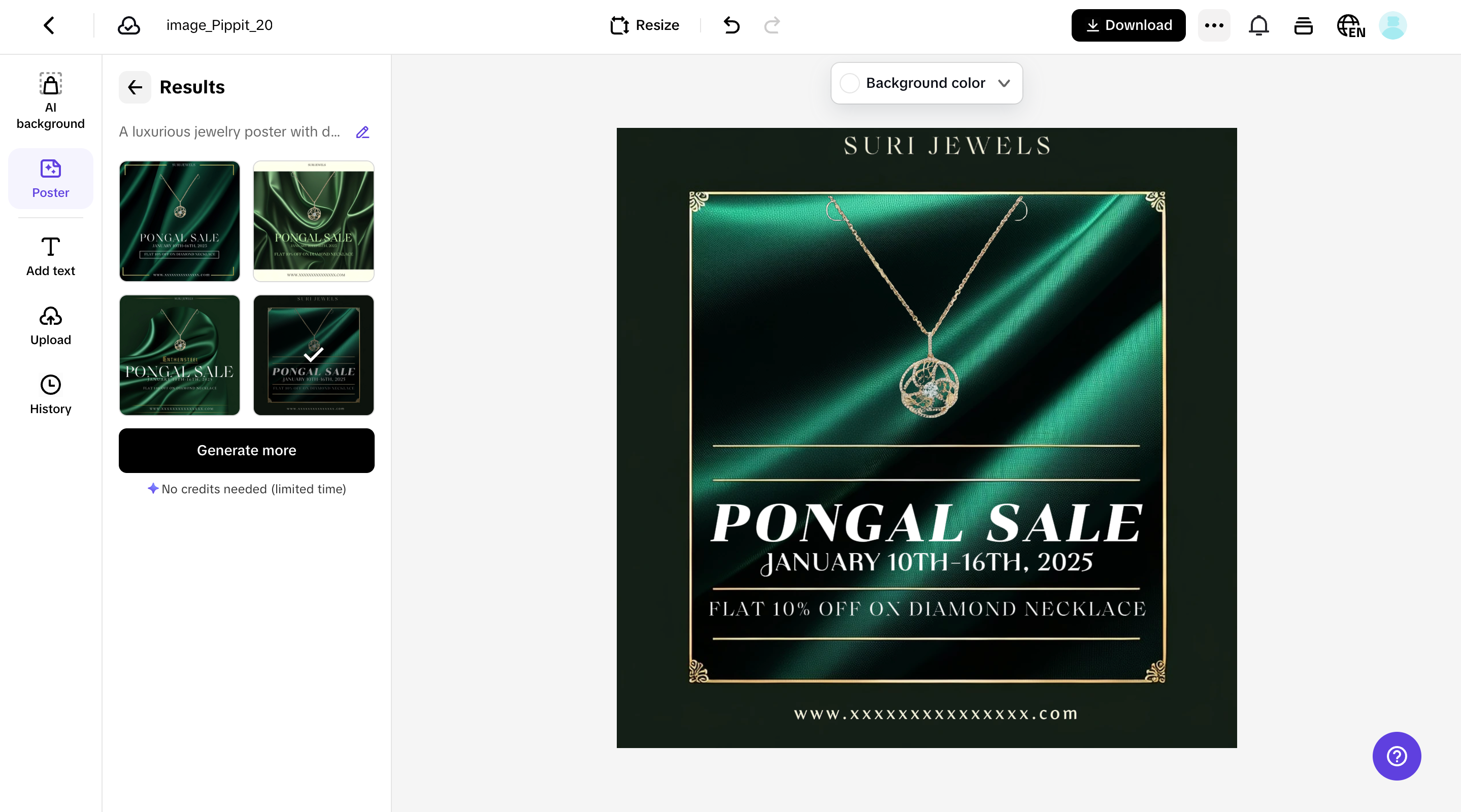 I-customize ang iyong poster