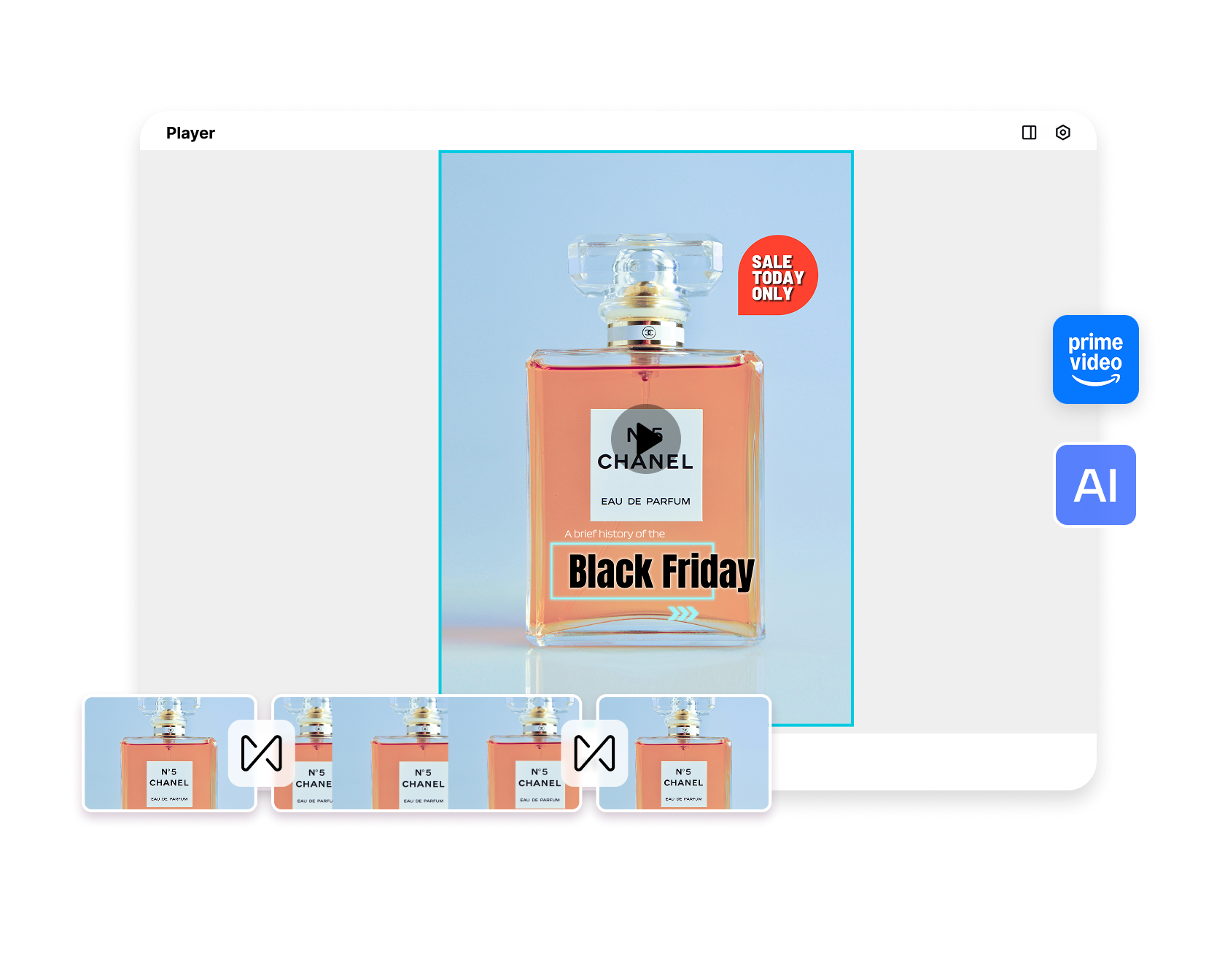 Creatore di video gratuito per il Black Friday online