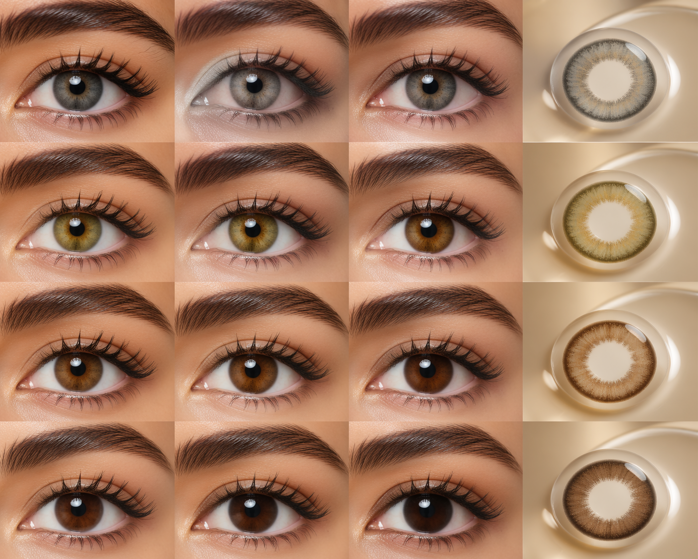 Dreamina virtual eye color try on prompt example 5: soft hazel eye preview