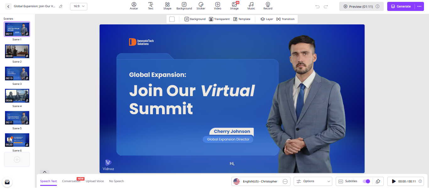 テキストフリーからAIが生成したビデオ
