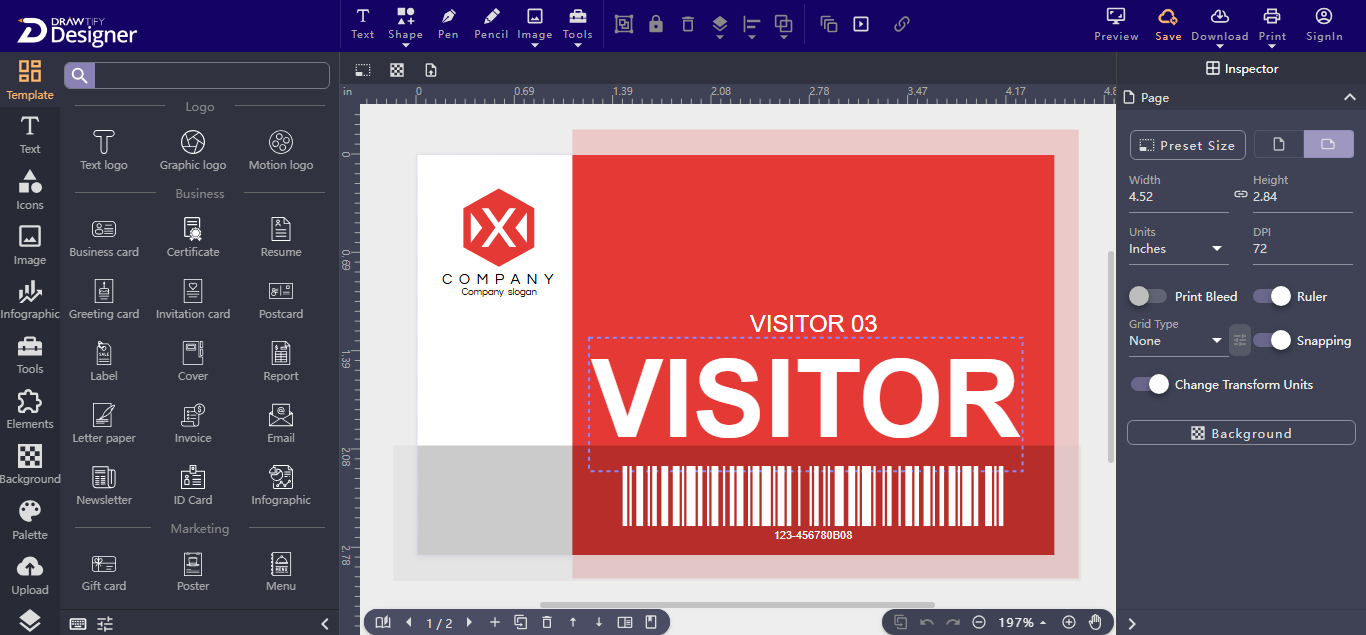 Free identity card maker