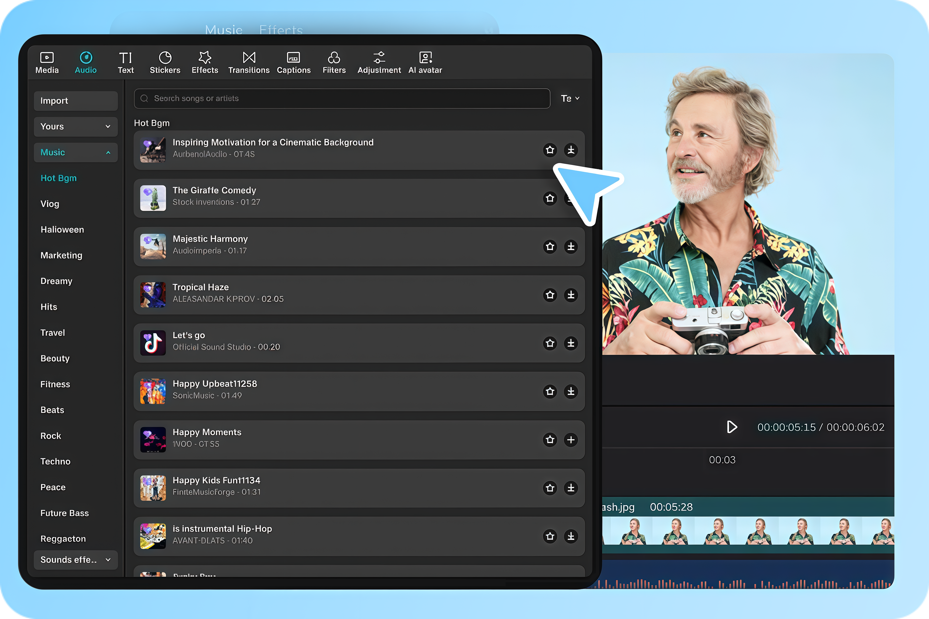 Ghi âm và chỉnh sửa podcast của bạn trên CapCut PC
