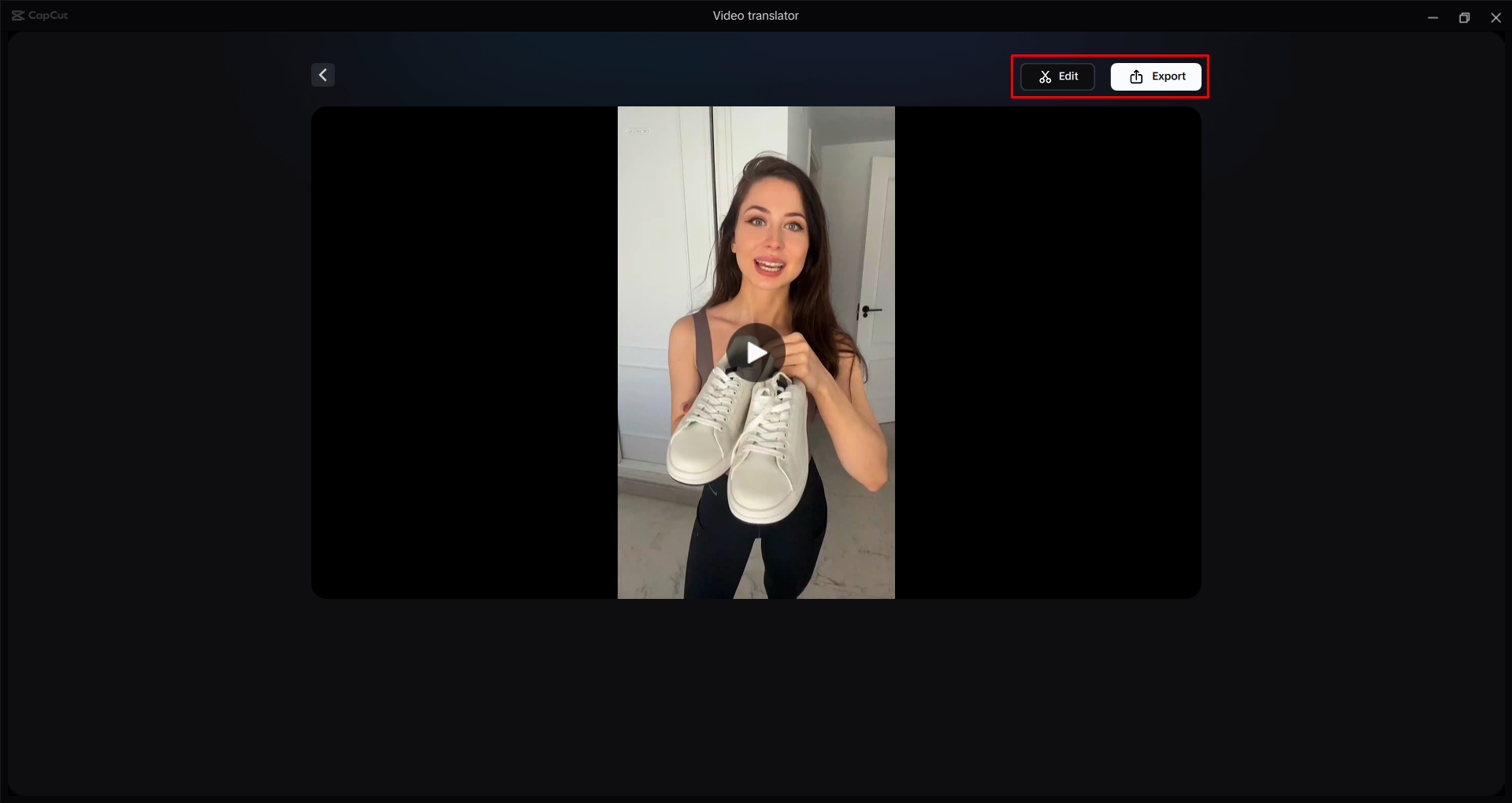 Exporting a video from the CapCut desktop video editor