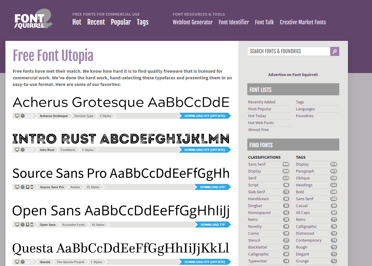 Font Squirrel