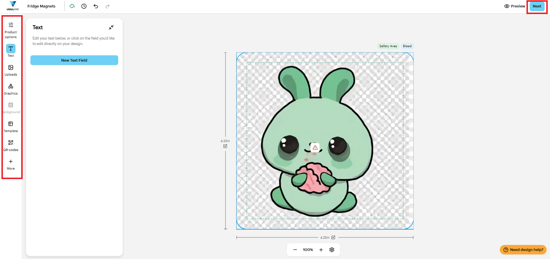 Upload and customize your magnet design