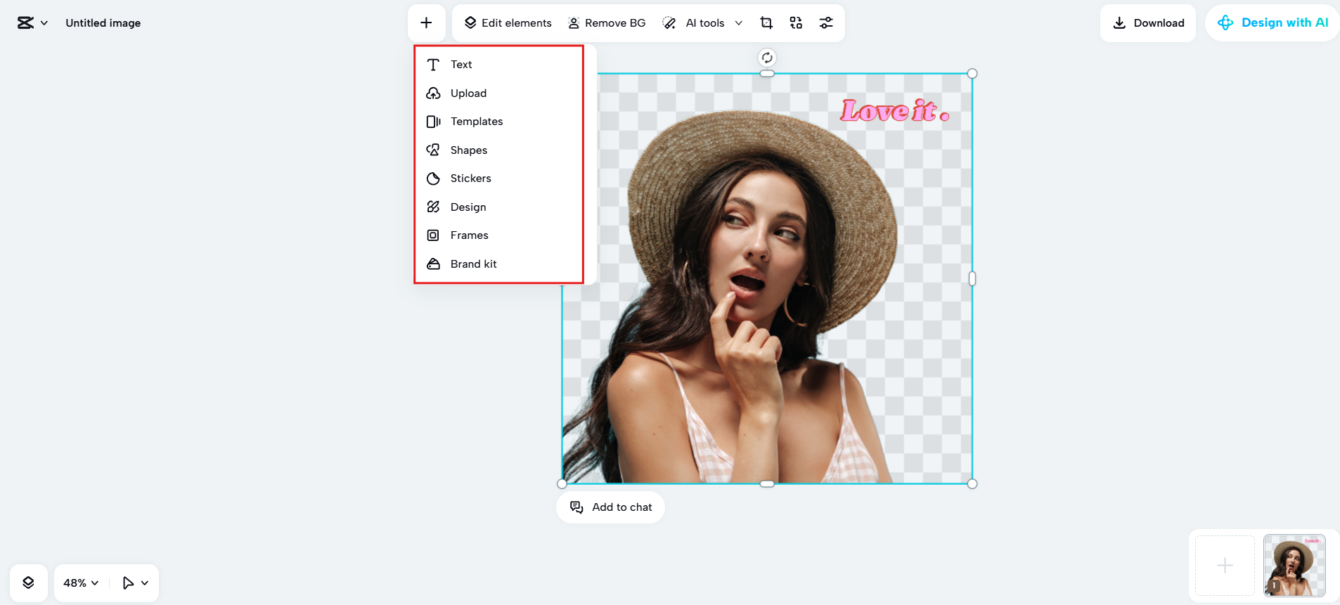 Customize with creative elements