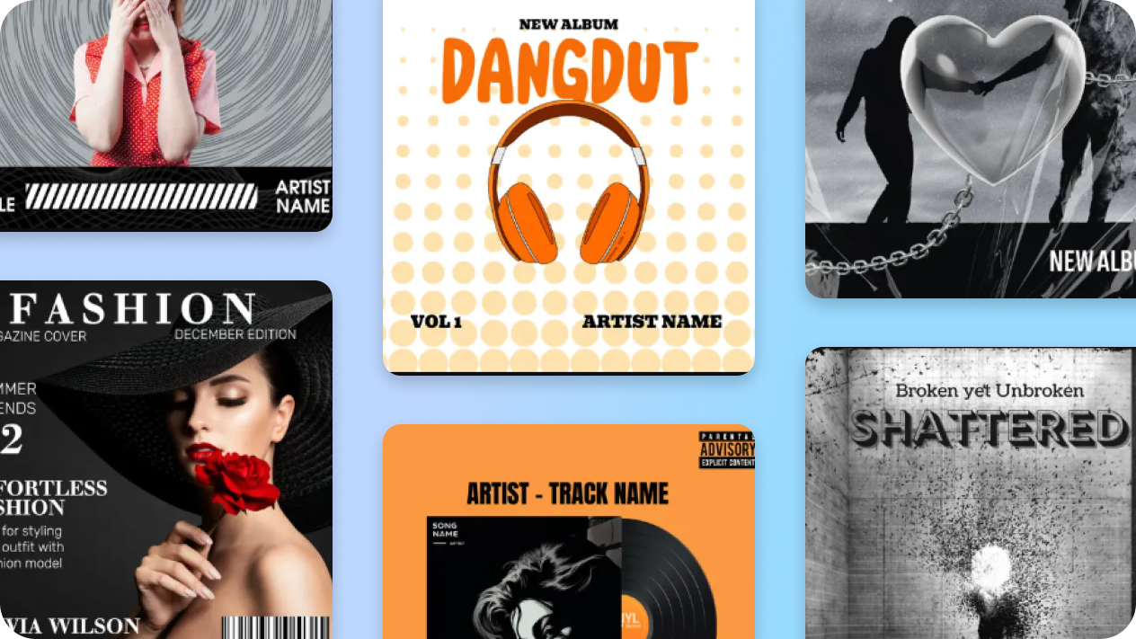 Preset Customizable wattpadd cover templates