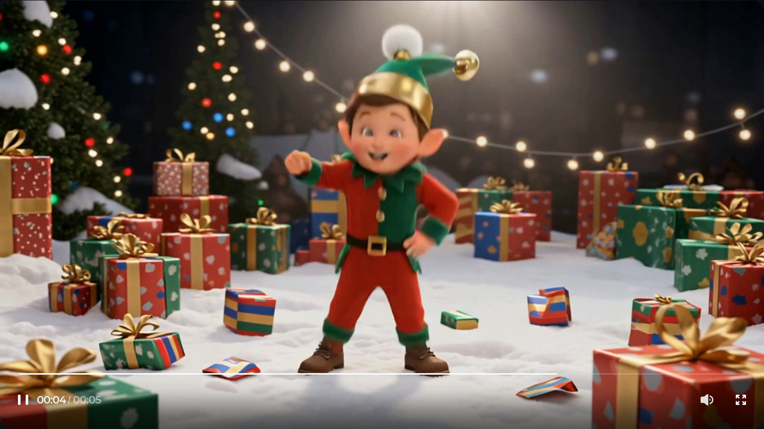Elf dance challenge for kids