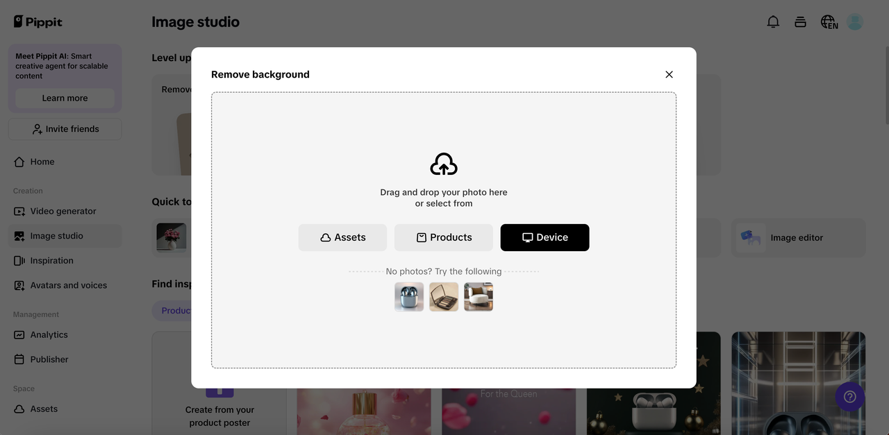 Remove and replace the background
